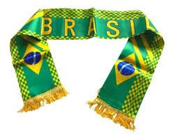 FAIXA CACHECOL TORCEDOR BRASIL 135X14CM
