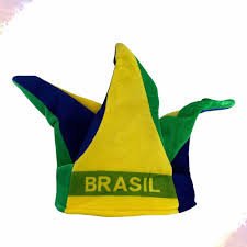 CHAPEU COROA EM TECIDO BRASIL