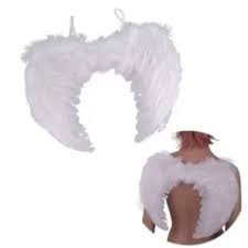 ASA DE ANJO COM PENAS BRANCO