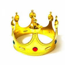 COROA RAINHA DOURADA AJUSTAVEL