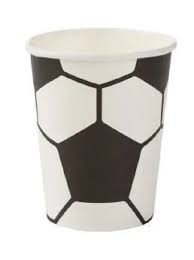 COPO PAPEL BOLA DE FUTEBOL C/10