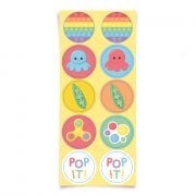 Adesivo Redondo Fidget Toys c/30und