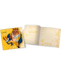 Convite Grande Bela E A Fera 08un