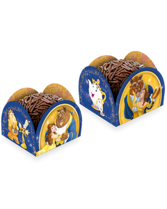 Porta Forminha 9,5x9,5cm Bela E A Fera 50 Un.