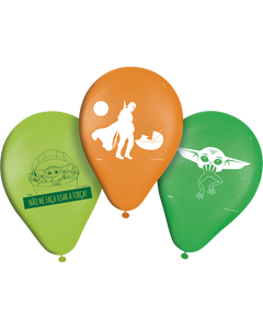 Balao Latex Redondo 9 Pol. Mandalorian 25 Un.