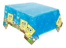 TOALHA PLASTICA DE MESA 118X180CM BOB ESPONJA