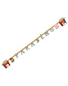 Faixa Parabéns Festa Fazendinha 01un.