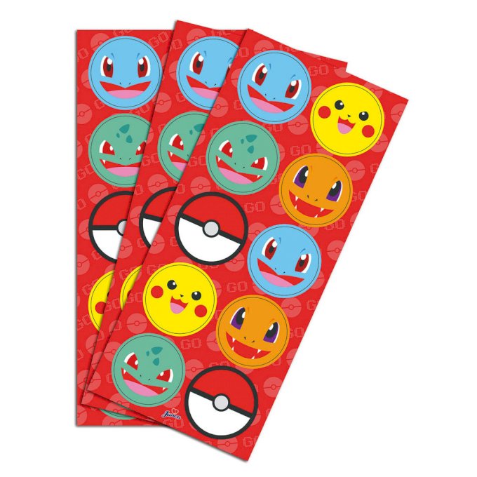 ADESIVO REDONDO POCKET MONSTERS C/30UND