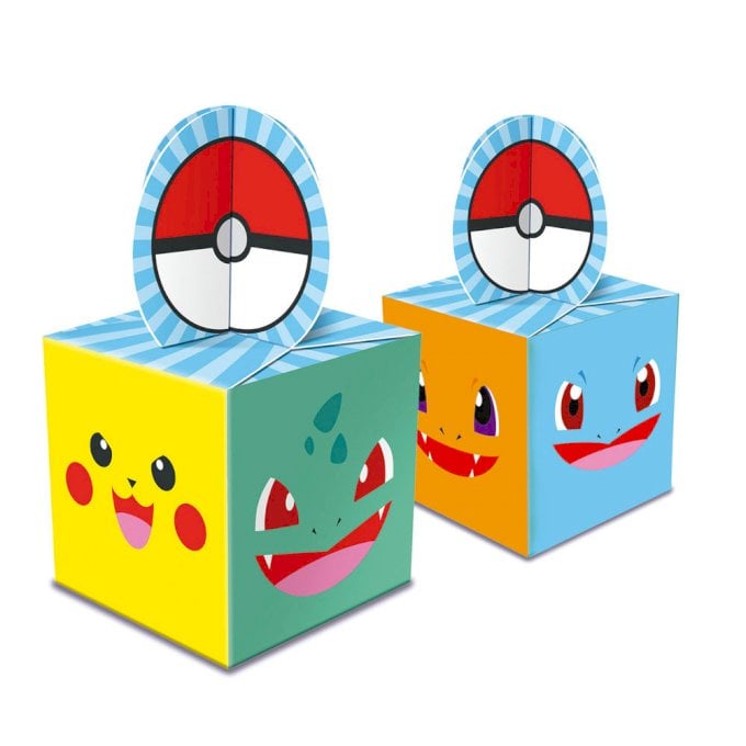 CAIXA PARA LEMBRANCINHAS POCKET MONSTERS 5,2X5,2X11,5CM C/8UND