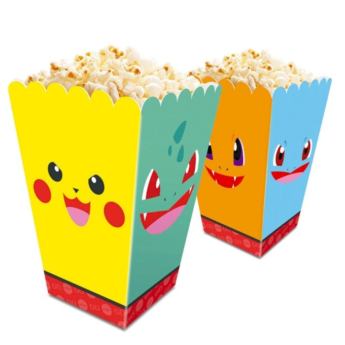 CAIXAPARA PIPOCA POCKET MONSTERS 11X8.35X13.3CM C/8UND