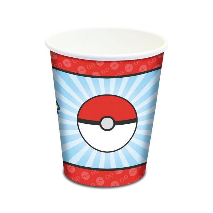 COPO DESC.PAPEL POCKET MONSTERS 180ML C/8UND