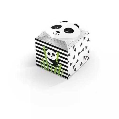 CAIXA PARA LEMBRANCINHAS PANDA 5,1X5,1X5,1CM C/8UND