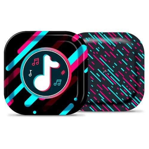 PRATO DESC. PAPEL MUSIC MOVE(TIK TOK) 18CM C/8UND