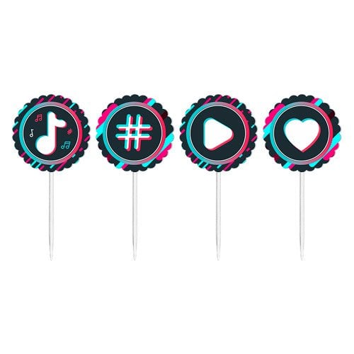TOPPERS P/ DOCES E SALGADO MUSIC MOVE(TIK TOK) C/8UND