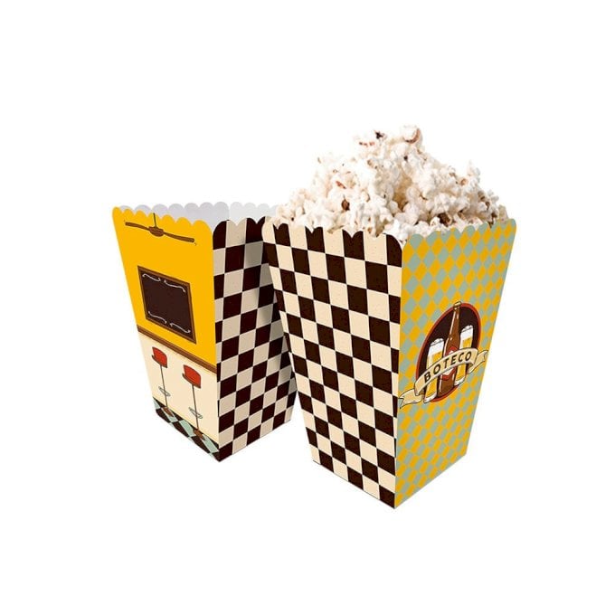 MINI CAIXA PARA PIPOCA BOTECO C/5UND