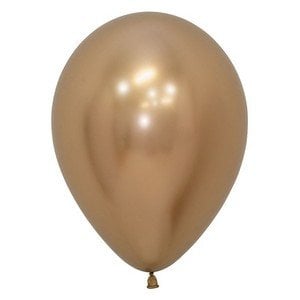 BALAO LATEX REFLEX DOURADO R12 UNIDADE