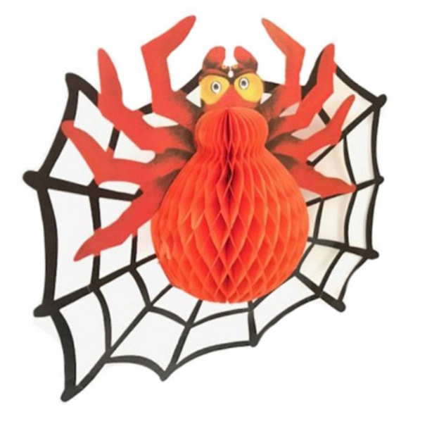 ARANHA NA TEIA 3D 48CM UND