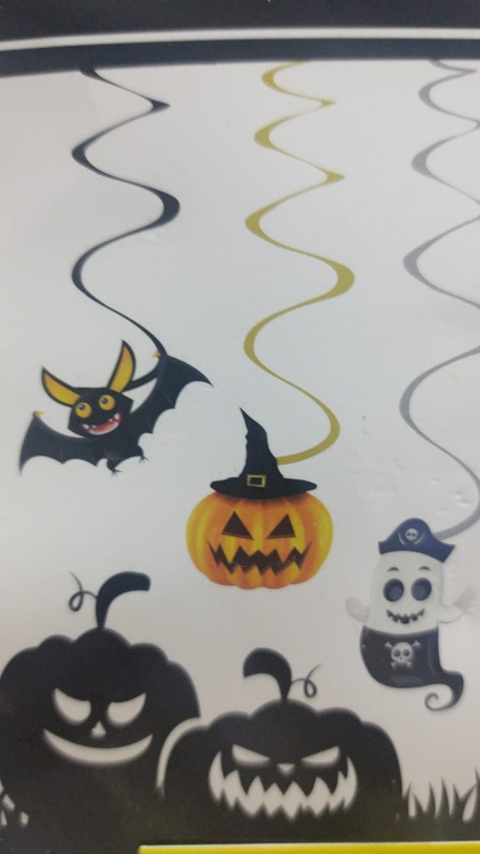 ENFEITE MÓBILE ESPIRAL HALLOWEEN - 06 UNIDADES