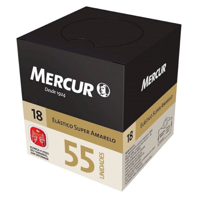 ELASTICO SUPER AMARELO 18 C/55 UND