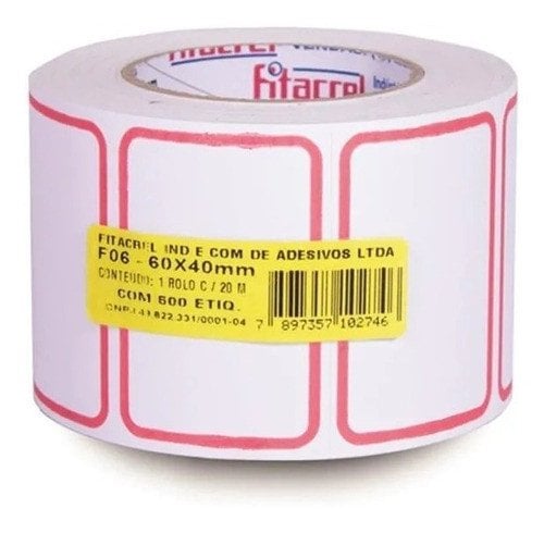 ETIQUETA F06 60X4OMM C/500 ETIQUETAS