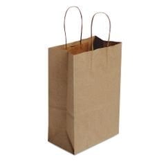 SACOLA PAPEL P TAM: 18,0X9,0X29,0 C/10UND KRAFT