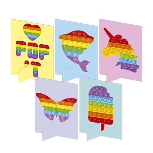 ENFEITE DE MESA POP IT C/5UND