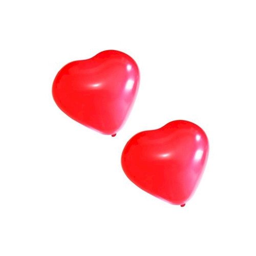 BALAO CORACAO LATEX VERMELHO 6¨ C/ 50UND MAE