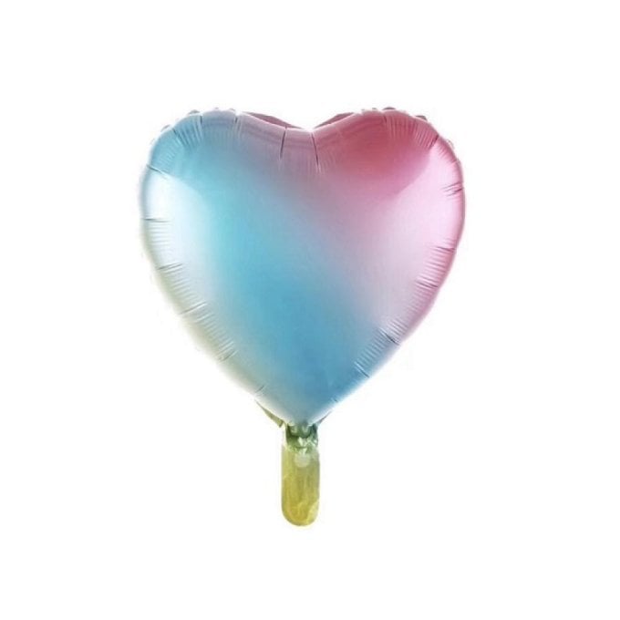 BALAO METALIZADO CORACAO TIE DYE 18 MAE