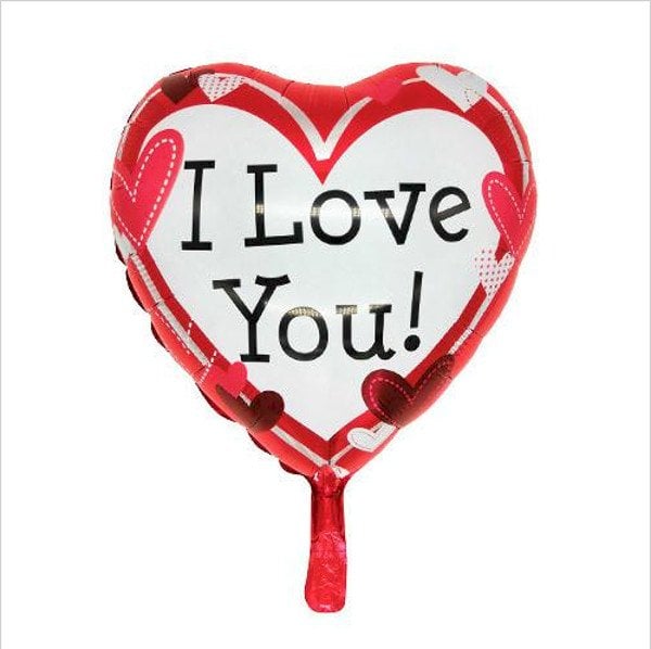 BALAO METALIZADO CORACAO I LOVE YOU 18¨ MAE