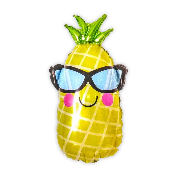 BALAO METALIZADO ABACAXI DE OCULOS 43X72CM UND