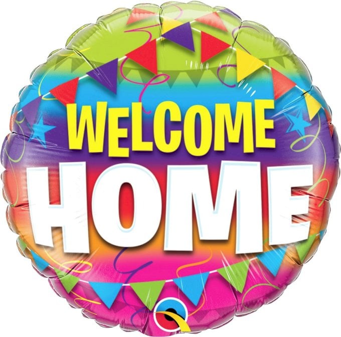 BALAO METALIZADO 18¨ WELCOME HOME UND