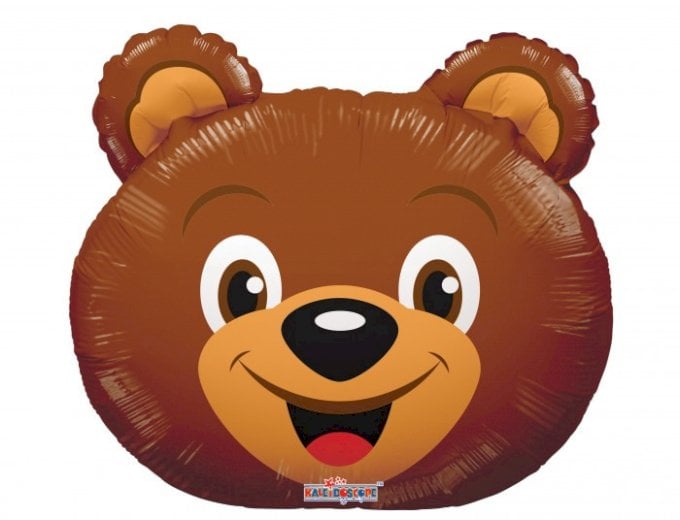 BALAO METALIZADO SUPERSHAPE BEAR HEAD 29¨/74CM UND