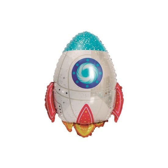 BALAO METALIZADO FOGUETE 61X75,5CM UND