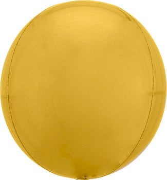 BALAO METALIZADO 15¨X16¨/ 38X40CM ORBZ DOURADO