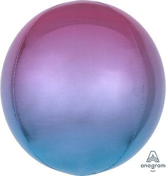 BALAO METALIZADO 15¨X16¨/ 38X40CM ORBZ ROSA E AZUL