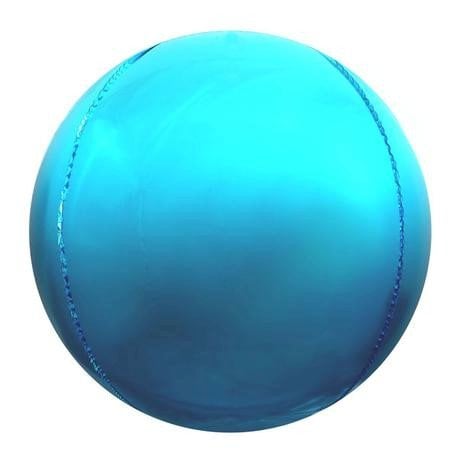 BALAO METALIZADO 20¨/50CM ESFERA DEGRADE AZUL UND