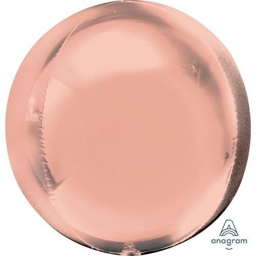 BALAO METALIZADO ESFERA 4D 10,8¨X24,5¨/ 27X62CM UND ROSE GOLD