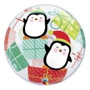 BALAO BUBBLE 22¨/56CM PRESENTES PINGUINS