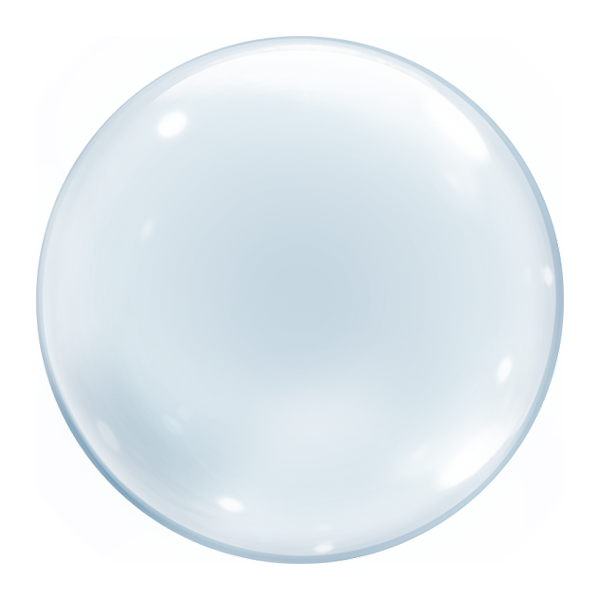 BALAO BUBBLE 4¨/10CM C/ 2 UNIDADES