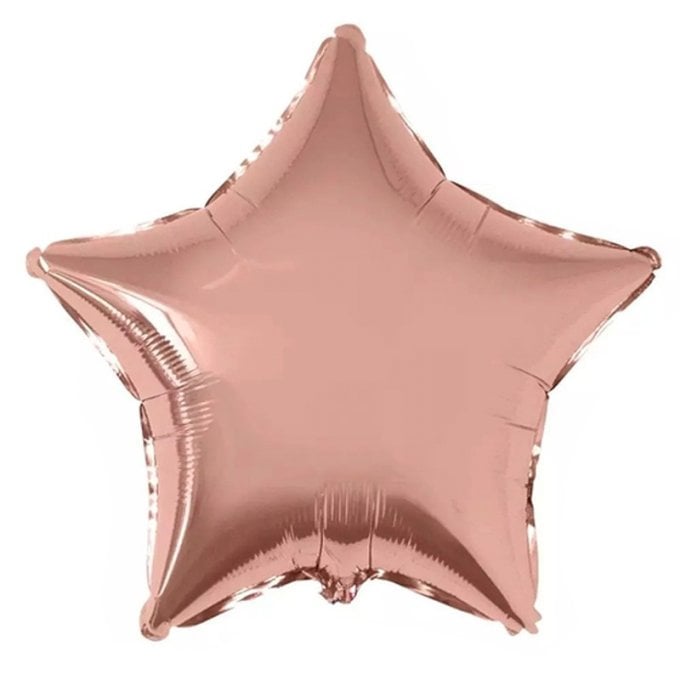 BALAO METALIZADO ESTRELA 18¨ ROSA