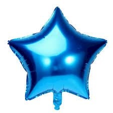 BALAO METALIZADO ESTRELA 18¨ AZUL ROYAL