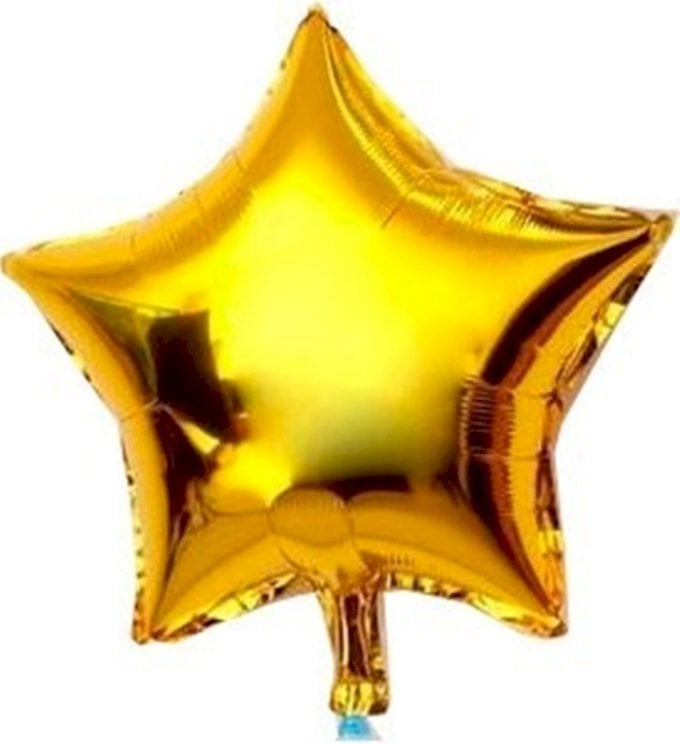 BALAO METALIZADO ESTRELA 18¨ DOURADO