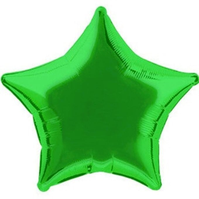 BALAO METALIZADO ESTRELA 18¨ VERDE BANDEIRA
