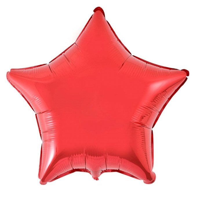 BALAO METALIZADO ESTRELA 18¨ VERMELHO