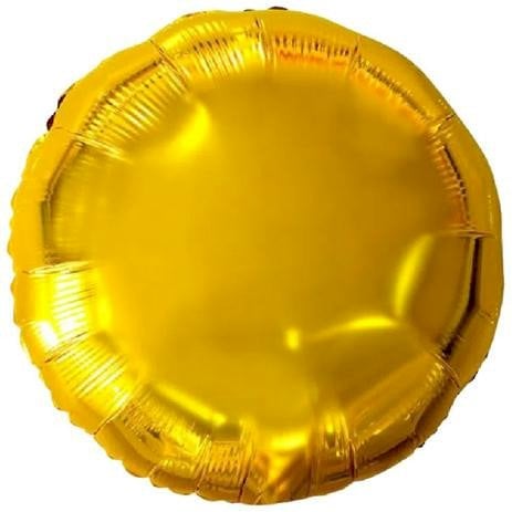 BALAO METALIZADO 18¨ REDONDO DOURADO VAZIO