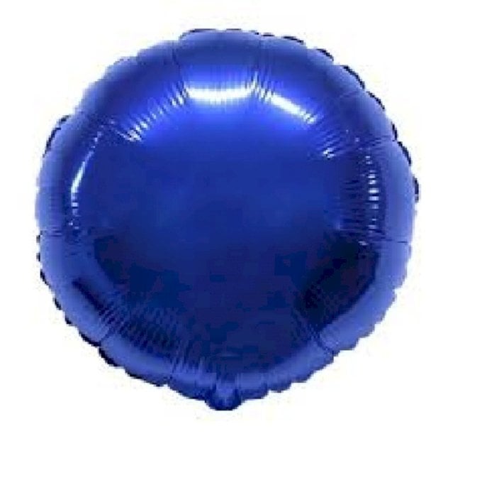 BALAO METALIZADO REDONDO 18¨ AZUL ESCURO