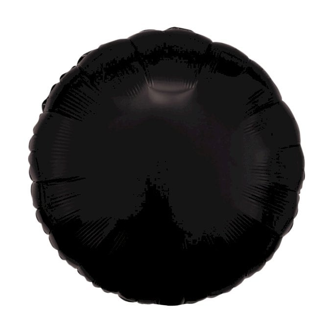 BALAO METALIZADO REDONDO 18¨ PRETO