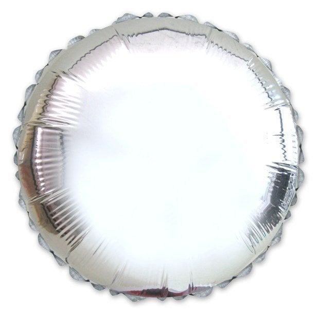 BALAO METALIZADO REDONDO 18¨ PRATA