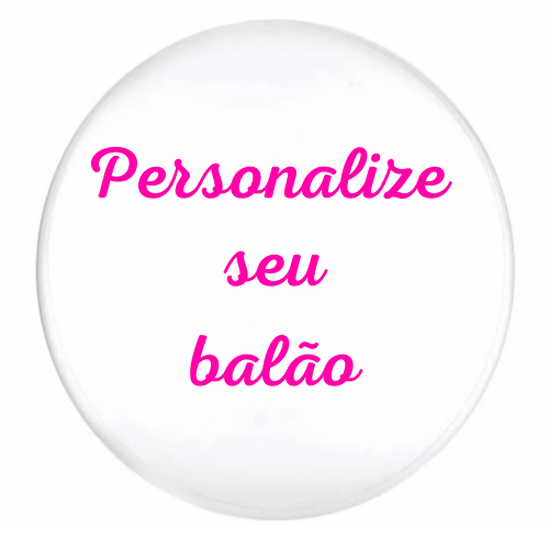 BALAO BUBBLE CRISTAL SEM NENHUM BALAO DENTRO 24¨ COM SEU NOME OU FRASE DE SUA PREFERENCIA EM UMA LINHA CHEIO COM GAS HELIO