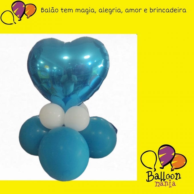 ARRANJO BALOES COM 4 BALOES LISOS 5¨4 BALOES LISOS 11¨ E BALAO METALIZADO 18¨ SEM PERSONALIZACAO MAE